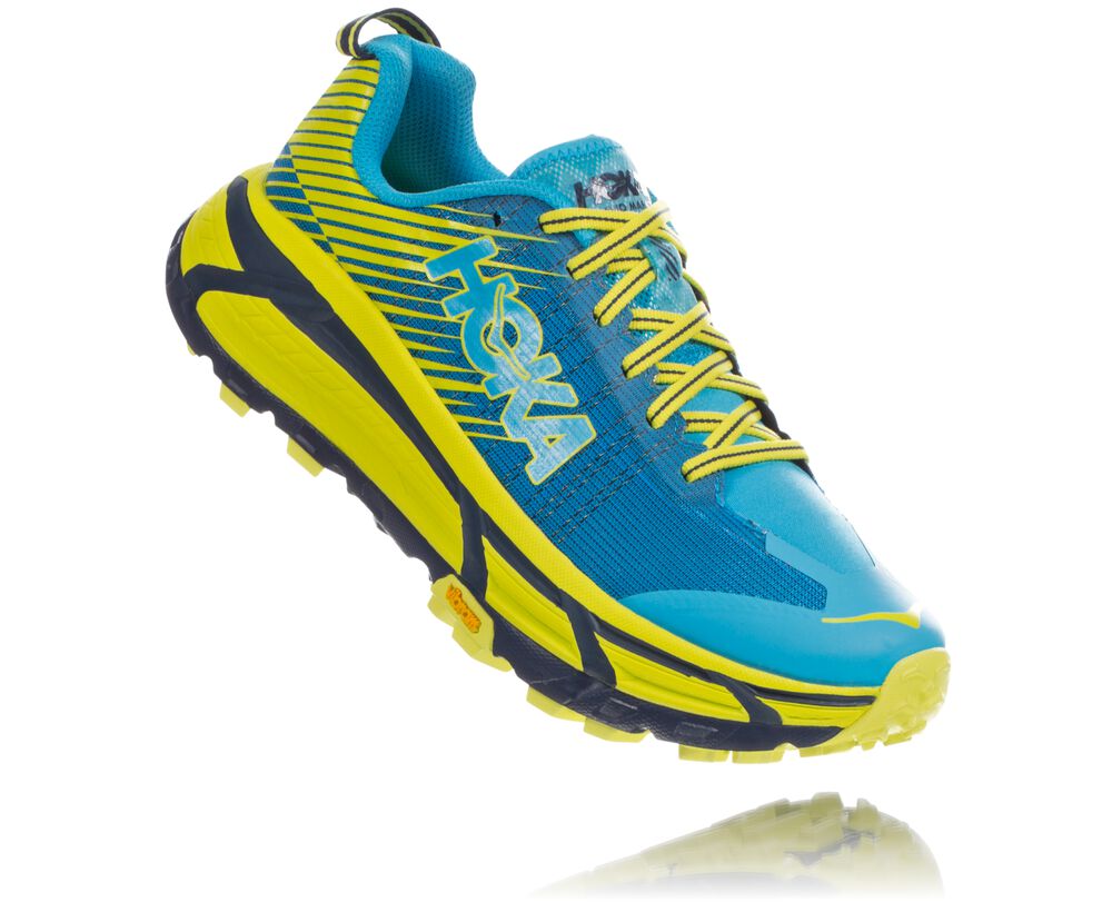 Hoka One One EVO Mafate 2 Terränglöparskor Dam Blå/Gula - SE-9352047